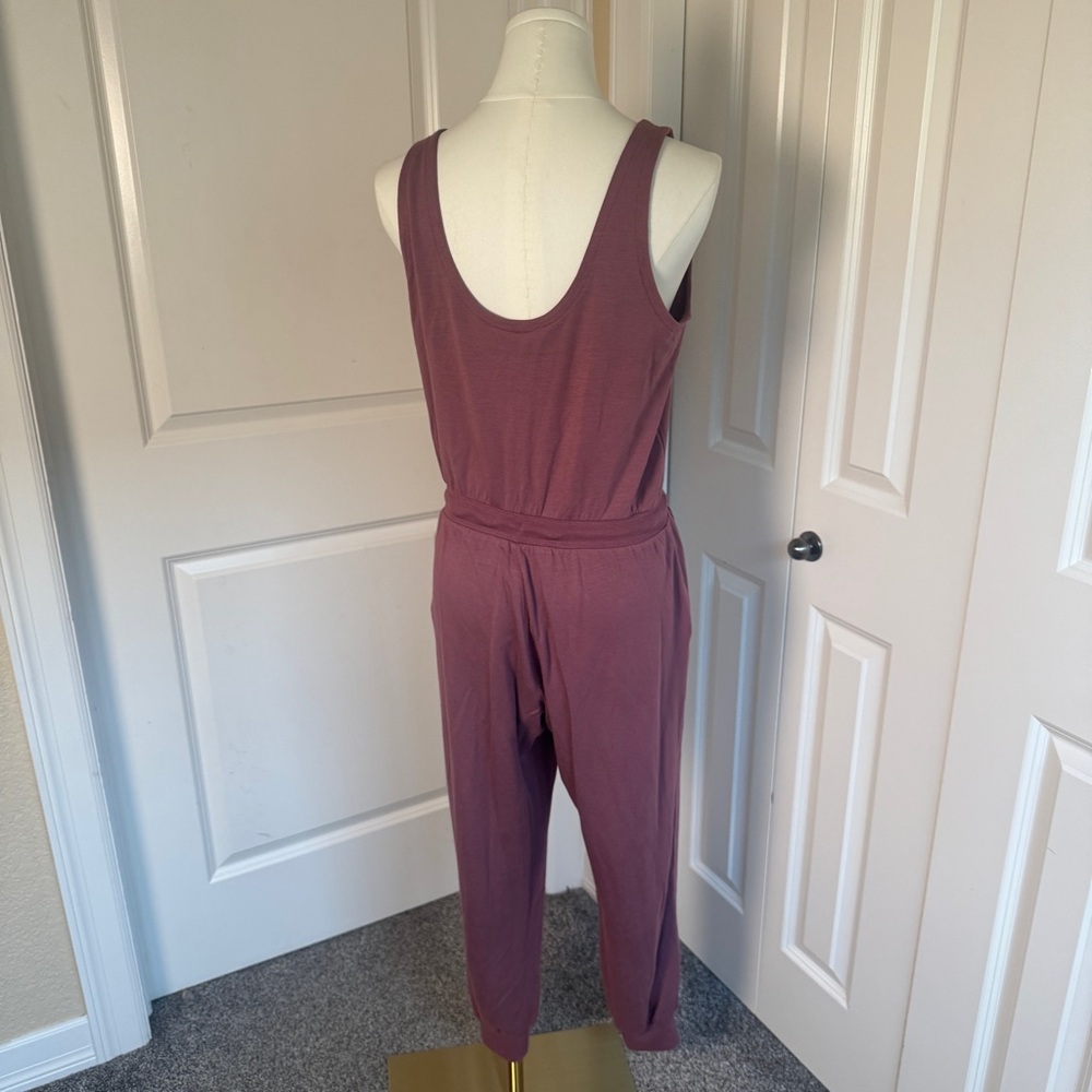 Athleta Balance Jumpsuit, Tawny Rose SIZE S #988523 W701, Pockets, Comfy - Picture 4 of 14